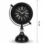 Elmas Modeli Siyah Metal Masa Saati | 31 x 18 xm | Butik Saat